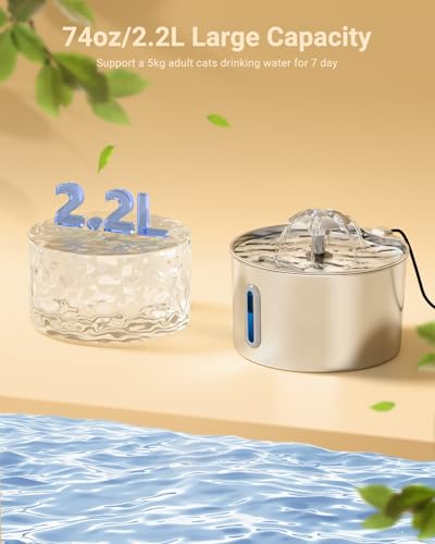 Cat Water Fountain Stainless Steel