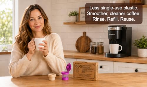 1000 Disposable K Cup Paper Filters for Reusable Coffee Pods (1000 Count)