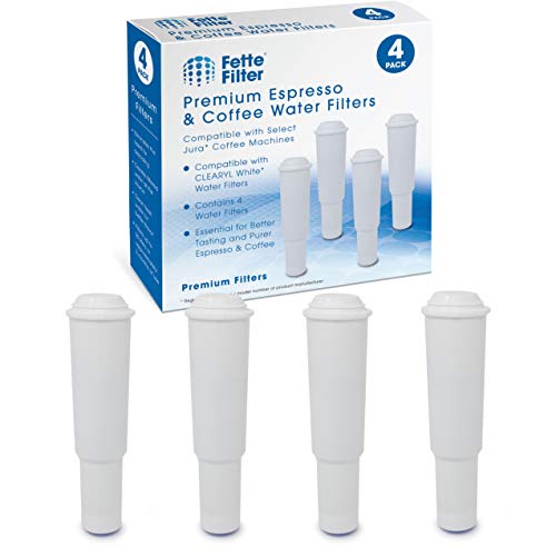 Coffee Water Filters Compatible with Jura Clearyl White 64553 (4 Count)