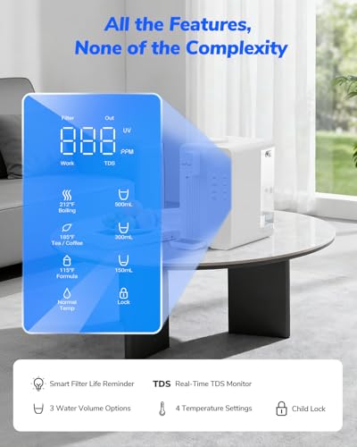MATE4 Countertop Reverse Osmosis Water Filter with UV