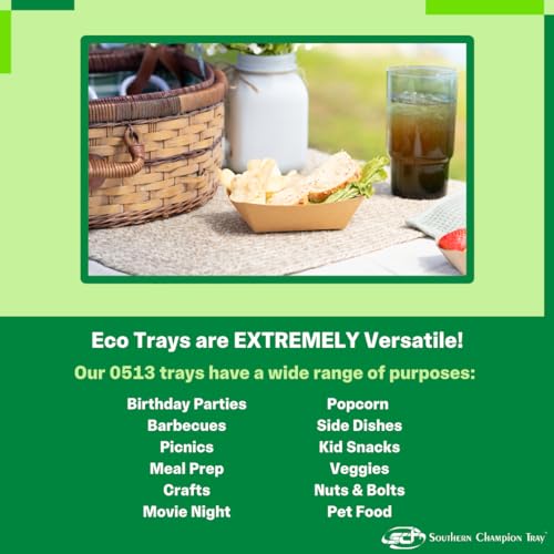 0513 #100 ECO Kraft Paperboard Food Tray