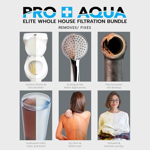 Elite 5 Stage Whole House Water Softener and Filter Bundle System for Well Water (3 Count)