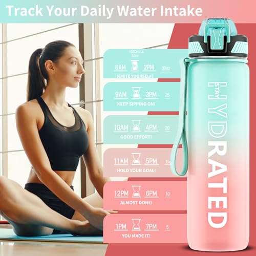 Water Bottle with Straw