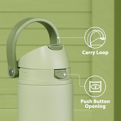 24 oz Insulated Water Bottle with Straw