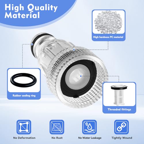 5Pcs Pressure Washer Water Inlet Filter Replacement