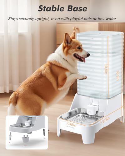 Automatic Dog Water Bowl Dispenser with Patented Faucet