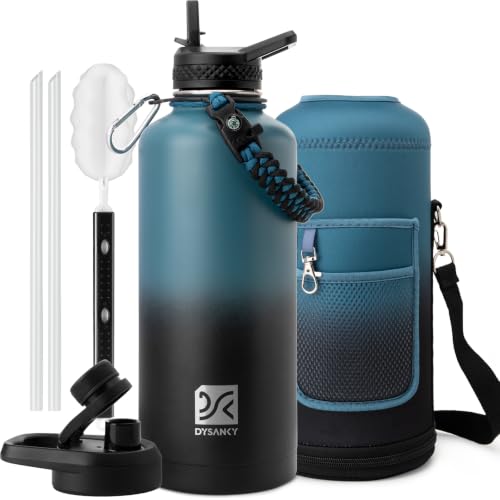 Insulated Water Bottle with Portable Carrier Bag for Outdoor 87 oz