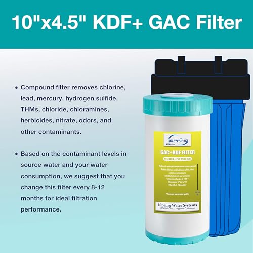 FG15B KS GAC+KDF Water Filter Replacement for WGB21B