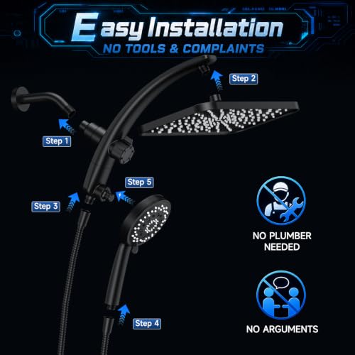 12" Rain Shower Head with Handheld