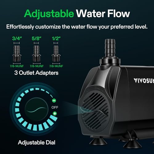 1050GPH Submersible Fountain Water Pump for Aquarium