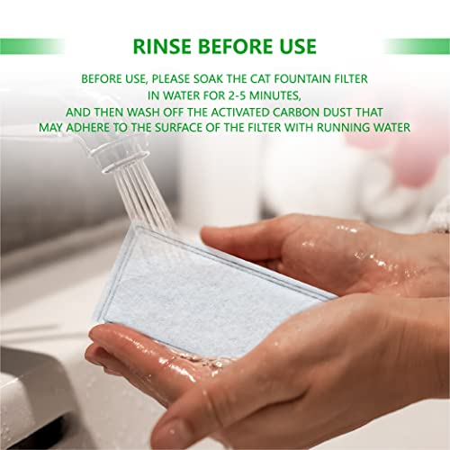 12 Pack Pet Fountain Replacement Carbon Filters (12 Count)