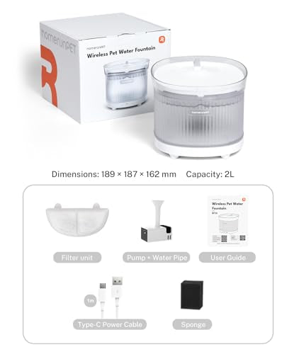 Wireless Cat Water Fountain with Wireless Pump