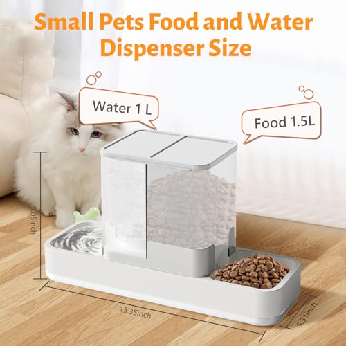 Automatic Small Pet Feeder and Water Dispenser