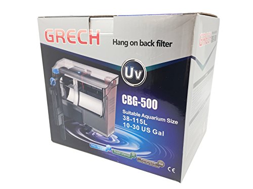 CBG 500 5W UV Hang On Back Aquarium Filter