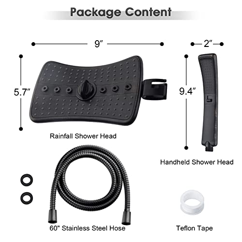 High Pressure Dual Shower Head Combo