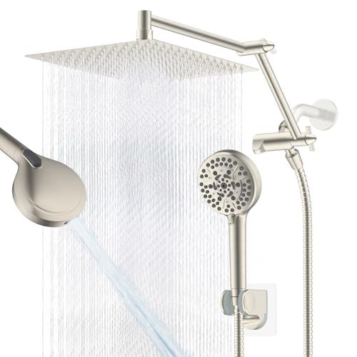 12" Metal Rain Shower Head with Handheld