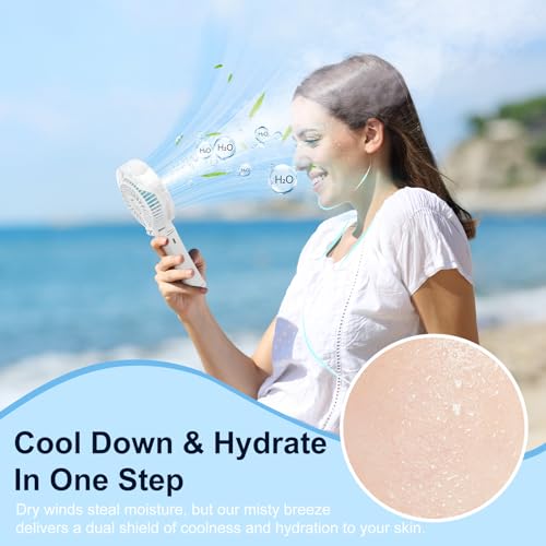 Upgraded Portable Misting Fan