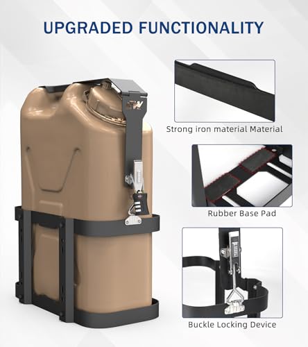 5 Gallon Water Container Mount Holder with Combination Lock