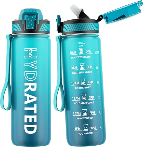 Water Bottle with Straw