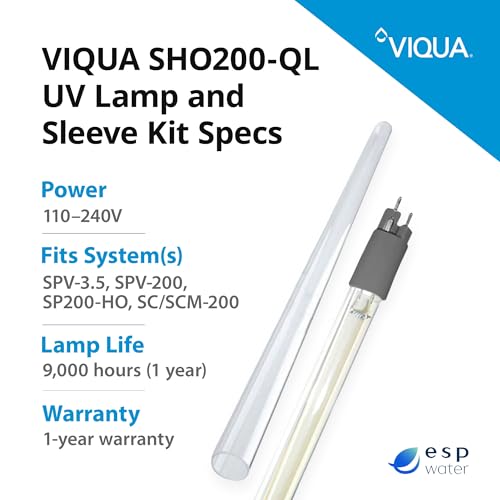 SHO200 QL Sterilight UV Replacement Lamp & Sleeve Kit for SPV