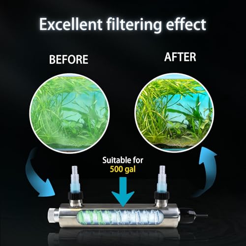 24W Inline UV Light for Aquarium 75 Gallon