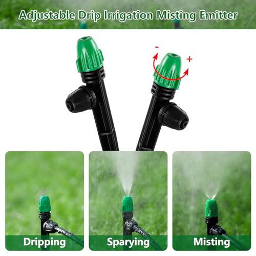 30PCS 1 4" Drip Irrigation Spray Emitters Lock Barbed Leak (30 Count)