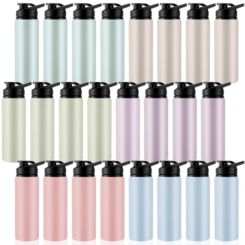 Aluminum Water Bottle Bulk (24 Count)