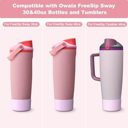 2PCS Silicone Boot for Owala FreeSip Sway 30oz 40oz Bottle