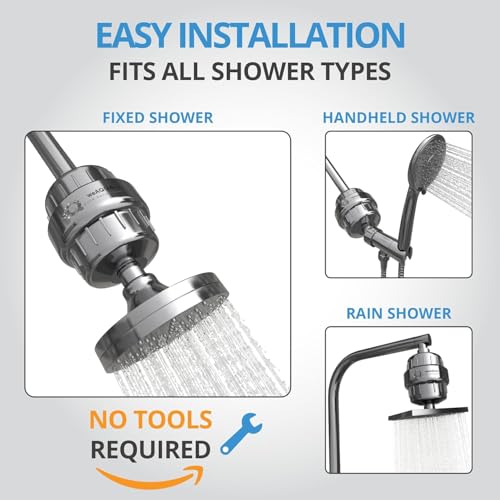 Heavy Duty Shower Filter Family 2 PACK (2 Count)