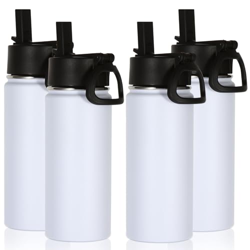 16 OZ Kids Water Bottle Bulk 4 Pack (4 Count)