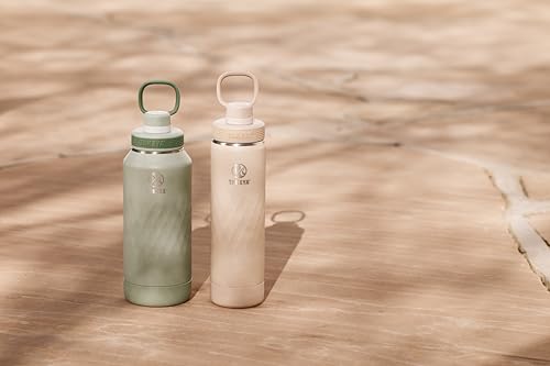 Sport Triple Insulated Water Bottle with Spout Lid and Ice Blocker