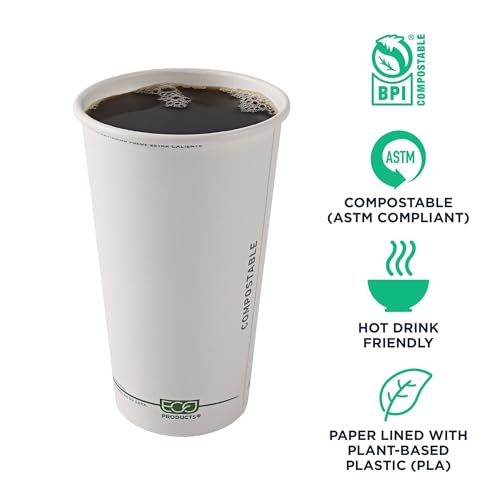GreenStripe Disposable Paper Hot Cups (1000 Count)