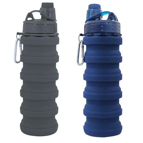 Collapsible Water Bottles Two Pack (2 Count)