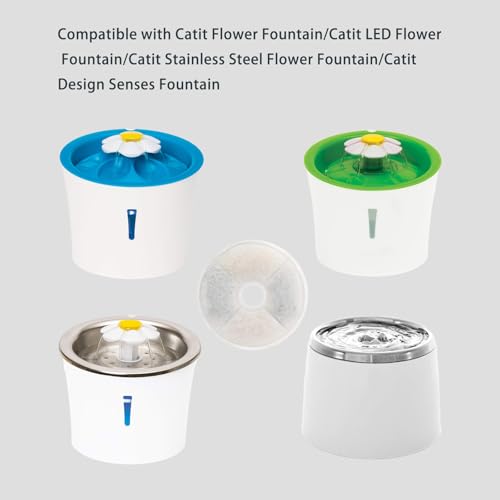 6 Pack Cat Water Fountain Filters for Catit (6 Count)