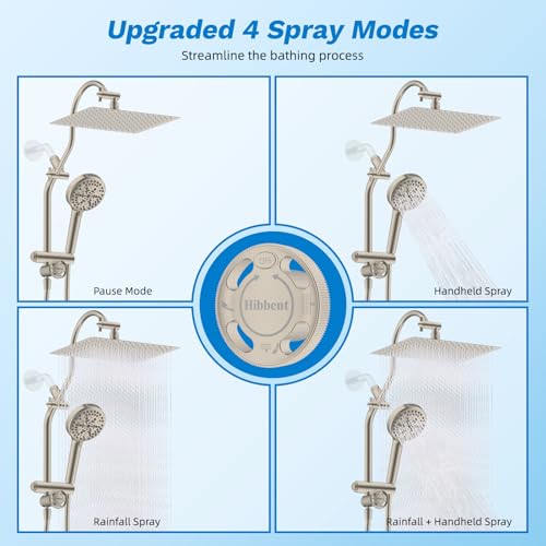 High Pressue All Metal 12" Rainfall Shower Head