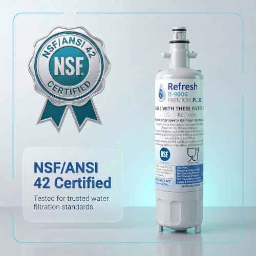 Refresh Refrigerator Water Filter Replacement for LG LT700P (4 Count)