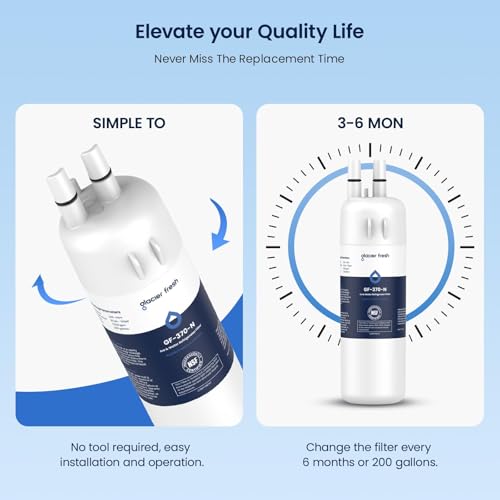 EDR1RXD1 Water Filter Compatible with W10295370A (4 Count)