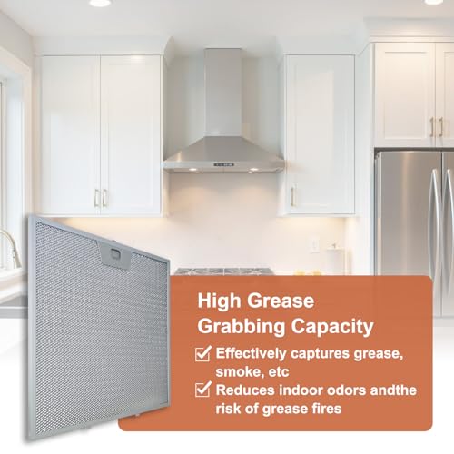 WB02X24872 Range Hood Grease Filters Compatible with GE Vent Hood (2 Count)