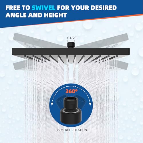 cUPC Certified High Pressure 12'' Rain Shower Head