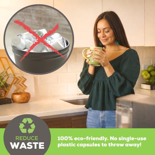 EZ Cup Paper Filters with Lid for Reusable Coffee Pods (7 Count)
