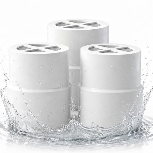3 Pack Replacement Filter Compatible with JOLIE Shower Head Filter (3 Count)