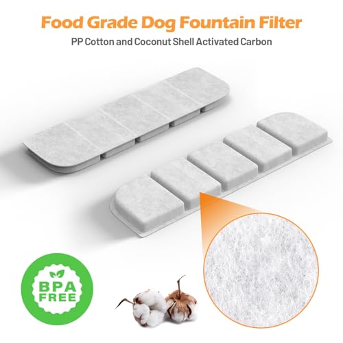 8 Pack Dog Water Fountain Filters Replacement for SIBAYS 355oz (8 Count)