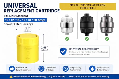 Universal Shower Filter Replacement Cartridge