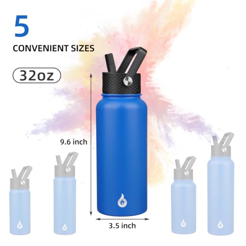 27oz Insulated Water Bottle with Straw Lid