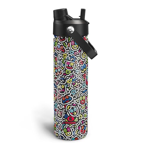 Insulated Water Bottle with Straw Stainless Steel Water Bottle