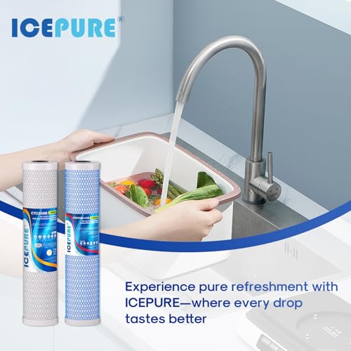 4.5"x 20" Whole House Water Filter High Capacity Combo Set (2 Count)