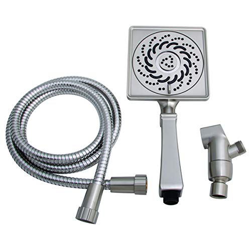 VS-5002-BN-E2 Rainier Exhilaration High Pressure Hand Held Shower Head, 2 GPM, Brushed Nickel