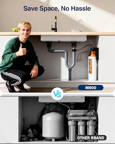 M800 Non Electric Tankless Reverse Osmosis Water Filter