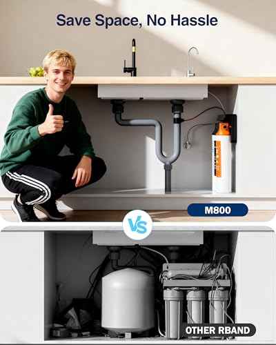 M800 Non Electric Tankless Reverse Osmosis Water Filter