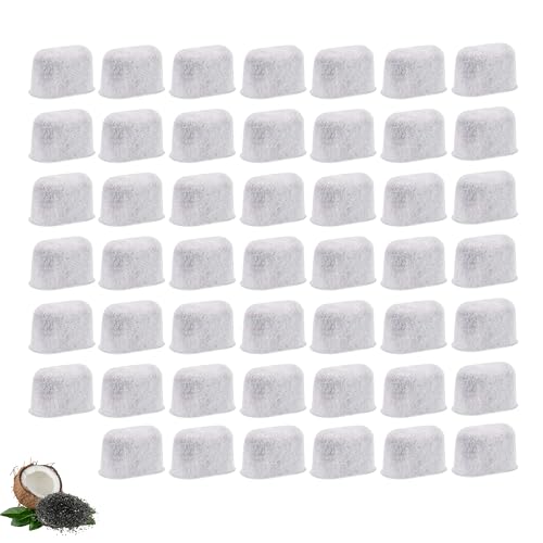 Activated Charcoal Water Filters Replacement Compatible with Cuisinart Coffee Machine Part DCC (48 Count)